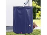 Vidaxl Serbatoio D'acqua Con Rubinetto Pieghevole 1350 L Pvc