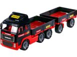Camion Giocattolo Mammoet Con Rimorchio Scala 1:16 Rosso Nero