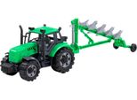 Trattore Giocattolo Cavallino Verde Con Aratro Scala 1:32 Farm