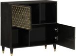 Vidaxl Mobile Laterale 80X33X75 Cm In Legno Massiccio Di Mango