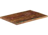 Vidaxl Piano Da Tavolo 80X50X3,8 Cm Rettangolare In Legno Massiccio Antico