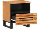 Vidaxl Comodino 40X34X46 Cm In Legno Massiccio Di Acacia