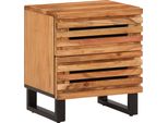 Vidaxl Comodini 2 Pezzi 40X34X46 Cm In Legno Massiccio Di Acacia