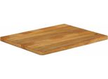 Vidaxl Piano Del Tavolo Con Bordo Ad Albero 70X60X2,5 Cm In Legno Massiccio Di Mango