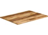 Vidaxl Piano Del Tavolo Con Bordo Ad Albero 90X80X3,8 Cm Legno Massiccio Di Mango Grezzo