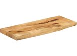 Vidaxl Piano Del Tavolo 90X30X2,5 Cm Bordo Albero Legno Massiccio Legno Di Mango Grezzo