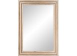 Vidaxl Specchio Da Bagno 50X70 Cm In Legno Massiccio Di Mango E Vetro