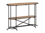 Vidaxl Tavolo Consolle 110X42X76 Cm In Legno Massiccio Di Acacia