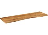 Vidaxl Piano Scrivania Con Nicchia 160X50X2,5 Cm In Legno Massiccio Di Mango