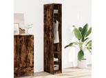 Vidaxl Armadio Rovere Fumé 30X50X200 Cm Materiale A Base Di Legno