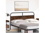 Testiera Rovere Fumé 160 Cm Acciaio E Materiale A Base Di Legno
