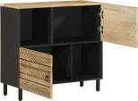 Vidaxl Credenza 80X33,5X75 Cm Legno Di Mango Grezzo
