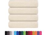 Vidaxl Asciugamani Da Doccia 4 Pz. Crema 70X140 Cm 360 G/M² 100% Cotone