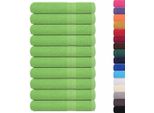 Vidaxl Asciugamani 10 Pz. Verde Mela 100X200 Cm 360 G/M² 100% Cotone