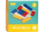 Iq Puzzle Puzzle Di Legno A Blocchi Gioco Educativo Livello 2 Multicolore