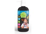 Bottiglia Di Pittura Naturale Per Viso E Dita Con Pompa - Nero, 1L