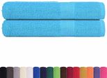 Vidaxl Asciugamani 2 Pz. Turchese 100X200 Cm 360 G/M² 100% Cotone