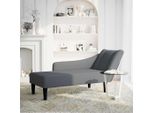 Vidaxl Chaise Longue Con Bracciolo Destro In Velluto Grigio Scuro
