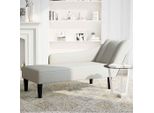 Vidaxl Chaise Longue Con Bracciolo Destro In Velluto Grigio Chiaro