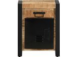 Vidaxl Comodino 40X30X50 Cm Legno Massiccio Di Mango Grezzo