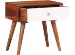 Tavolino 45X30X45 Cm In Legno Massiccio Di Acacia