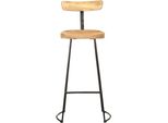 Vidaxl Sgabello Da Bar 2 Pz. 49X43X103 Cm Legno Massiccio Di Mango