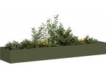 Vidaxl Fioriera Verde Oliva 360X80X40 Cm In Acciaio