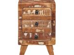 Vidaxl Comodino 37X32X50 Cm Legno Di Recupero Legno Massiccio
