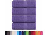 Vidaxl Asciugamani 4 Pezzi Frogn Viola 30X30 Cm 100% Cotone