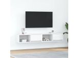 Vidaxl Mobili Tv 2 Pz. Bianco 80X31X25,5 Cm Materiale A Base Di Legno