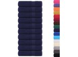 Vidaxl Asciugamani Da Doccia Frogn 10 Pz. Blu Marino 70X140 Cm 360 G/M²