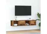 Vidaxl Mobili Tv 2 Pz. Aspetto Legno Recuperato 60X31X25,5 Cm Materiale A Base Di Legno