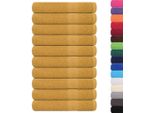Vidaxl Asciugamani 10 Pz. Oro 100X200 Cm 360 G/M² 100% Cotone
