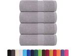 Vidaxl Asciugamani Da Bagno 4 Pezzi Frogn Grey 30X30 Cm 100% Cotone