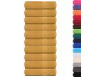 Vidaxl Asciugamani 10 Pz. Oro 50X100 Cm 360 G/M² 100% Cotone