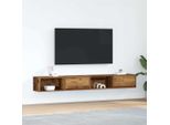 Vidaxl Mobili Tv 2 Pz. Aspetto Legno Recuperato 100X31X25,5 Cm Materiale A Base Di Legno