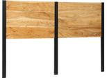 Vidaxl Testiera 160 Cm In Legno Massiccio Di Acacia E Ferro