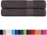 Vidaxl Asciugamani 2 Pz. Antracite 100X200 Cm 360 G/M² 100% Cotone