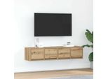 Vidaxl Mobili Tv 2 Pz. Rovere Artigianale 60X31X25,5 Cm Materiale A Base Di Legno