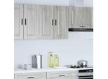 Vidaxl Parete Attrezzata Da Cucina Porto Grey Sonoma In Materiale Ligneo