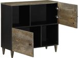 Vidaxl Credenza 80X33X75 Cm In Legno Massiccio Di Mango