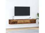 Vidaxl Mobili Tv 2 Pz. Aspetto Legno Recuperato 80X31X25,5 Cm Materiale A Base Di Legno