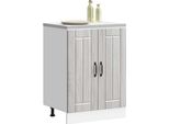 Vidaxl Base Per Lavello Lucca Grey Sonoma In Legno
