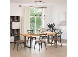 Vidaxl Gambe Del Tavolo Da Pranzo A Forma Di V 2 Pezzi In Acciaio Naturale 80X(72-73,3) Cm Acciaio