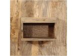 Vidaxl Comodino 50X27X50 Cm Legno Massiccio Di Mango Grezzo