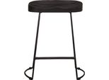 Vidaxl Sgabello Da Bar 2 Pezzi Nero 46X38X52 Cm In Legno Massiccio Di Mango