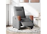 Vidaxl Poltrona Relax Elettrica In Tessuto Grigio Scuro