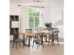 Vidaxl Gambe Del Tavolo Da Pranzo A Forma Di V 3 Pezzi In Acciaio Naturale 90X(72-73,3) Cm Acciaio