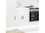 Vidaxl Base Lavello Lucca Bianco Lucido A Base Di Legno