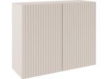 Selsey Sunds - Credenza Con Doghe A Coste, 2 Ante, Beige Cashmere, 100 Cm